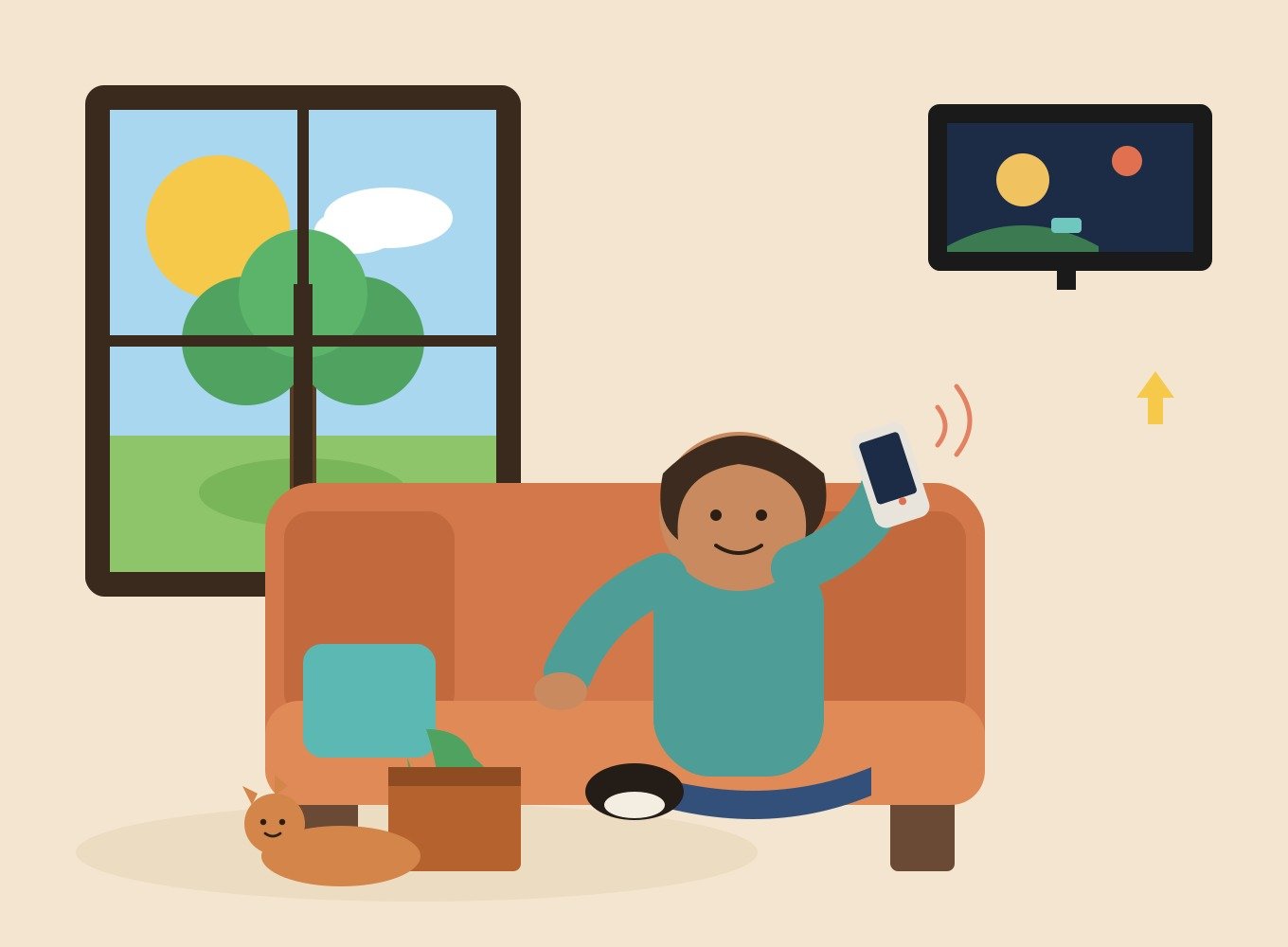Guillaume recording himself on his phone – AI-generated illustration made with Claude