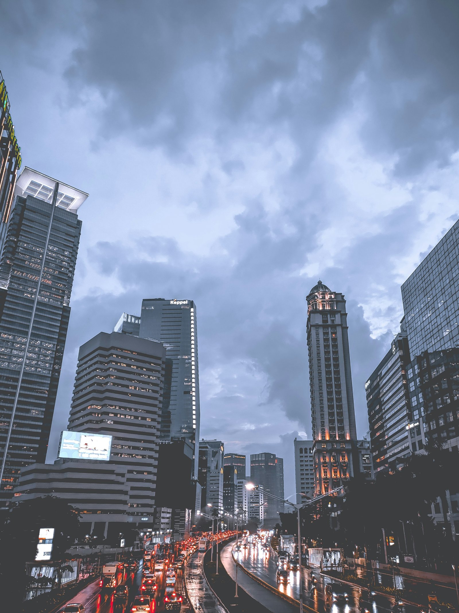 Un embouteillage dans la ville de Jakarta